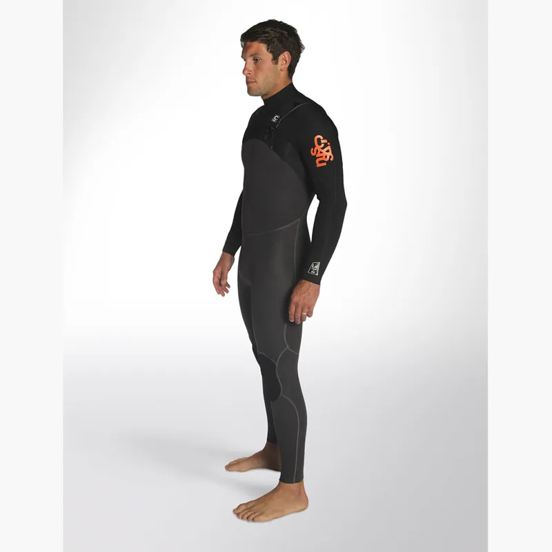 C-Skins Mens Legend 3/2 Chest Zip Wetsuit Black-1